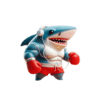 怒り爆発のボクサーサメ,（個別スタンプ：29）
