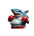 ボクサーサメの爆笑チャレンジ,（個別スタンプ：2）