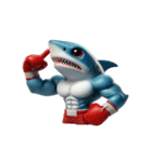 ボクサーサメの爆笑チャレンジ,（個別スタンプ：3）