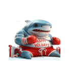 ボクサーサメの爆笑チャレンジ,（個別スタンプ：5）