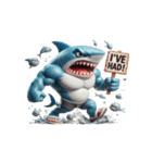 ボクサーサメの爆笑チャレンジ,（個別スタンプ：10）