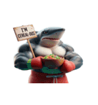 ボクサーサメの爆笑チャレンジ,（個別スタンプ：11）