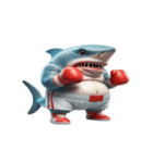 ボクサーサメの爆笑チャレンジ,（個別スタンプ：16）