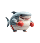 ボクサーサメの爆笑チャレンジ,（個別スタンプ：18）