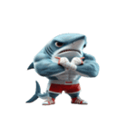 ボクサーサメの爆笑チャレンジ,（個別スタンプ：27）