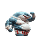 ボクサーサメの爆笑チャレンジ,（個別スタンプ：28）