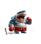 ボクサーサメの爆笑チャレンジ,（個別スタンプ：31）