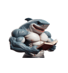 ボクシングサメの咆哮スタンプ,（個別スタンプ：1）