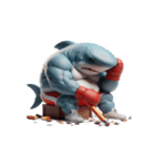 ボクシングサメの咆哮スタンプ,（個別スタンプ：2）