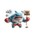 ボクシングサメの咆哮スタンプ,（個別スタンプ：11）