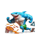 ボクシングサメの咆哮スタンプ,（個別スタンプ：14）
