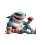 ボクシングサメの咆哮スタンプ,（個別スタンプ：15）