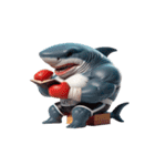 ボクシングサメの咆哮スタンプ,（個別スタンプ：23）