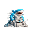 ボクシングサメの咆哮スタンプ,（個別スタンプ：24）