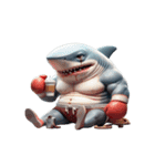 ボクシングサメの咆哮スタンプ,（個別スタンプ：25）