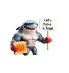 ボクシングサメの咆哮スタンプ,（個別スタンプ：26）