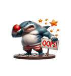 ボクシングサメの咆哮スタンプ,（個別スタンプ：27）