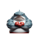 ボクシングサメの咆哮スタンプ,（個別スタンプ：28）