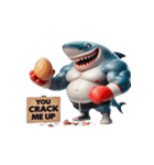 ボクシングサメの咆哮スタンプ,（個別スタンプ：31）