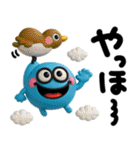 カラフルモンスター♡手書きでか文字（個別スタンプ：12）