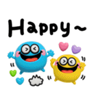 カラフルモンスター♡手書きでか文字（個別スタンプ：16）