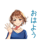 大人のお姉さん★体調不良の欠席連絡（個別スタンプ：2）