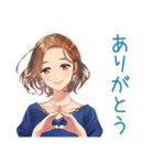 大人のお姉さん★体調不良の欠席連絡（個別スタンプ：8）