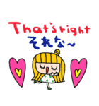 nenerin日常会話スタンプ日本語英語1気遣い（個別スタンプ：16）