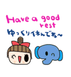nenerin日常会話スタンプ日本語英語1気遣い（個別スタンプ：37）