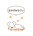 やさしいシュナウザー『秋』（個別スタンプ：28）