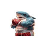 ボクシングサメの超強力な登場,（個別スタンプ：1）