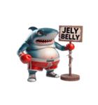 ボクシングサメの超強力な登場,（個別スタンプ：2）