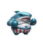 ボクシングサメの超強力な登場,（個別スタンプ：3）