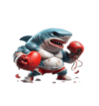 ボクシングサメの超強力な登場,（個別スタンプ：5）