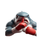 ボクシングサメの超強力な登場,（個別スタンプ：6）