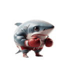 ボクシングサメの超強力な登場,（個別スタンプ：12）