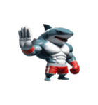 ボクシングサメの超強力な登場,（個別スタンプ：15）