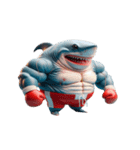 ボクシングサメの超強力な登場,（個別スタンプ：29）