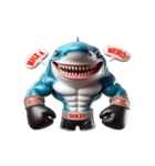 ボクシングサメの超強力な登場,（個別スタンプ：30）