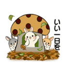 ラブリーうさぎさんのほっこり秋冬スタンプ（個別スタンプ：34）