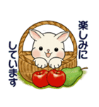 ラブリーうさぎさんのほっこり秋冬スタンプ（個別スタンプ：35）