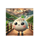 肉まんの妖精ぷくぷく。にくまにあ日常挨拶（個別スタンプ：2）