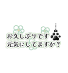 さりげなくぶら下がる肉球(スリムスタンプ)（個別スタンプ：4）