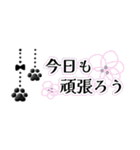 さりげなくぶら下がる肉球(スリムスタンプ)（個別スタンプ：11）