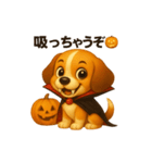 ビーグル犬(ロイ)のハロウィン限定スタンプ（個別スタンプ：12）