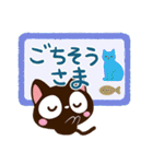 小さい黒猫★北欧風（個別スタンプ：21）