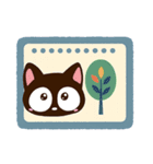 小さい黒猫★北欧風（個別スタンプ：24）