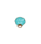 毎日使えるガールふきだしミニスタンプ（個別スタンプ：12）