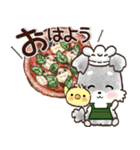 愛犬♡シュナウザー★ご挨拶【カフェ風】（個別スタンプ：6）