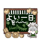 愛犬♡シュナウザー★ご挨拶【カフェ風】（個別スタンプ：7）